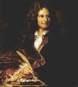 Hyacinthe Rigaud Portrait of Nicolas Boileau oil